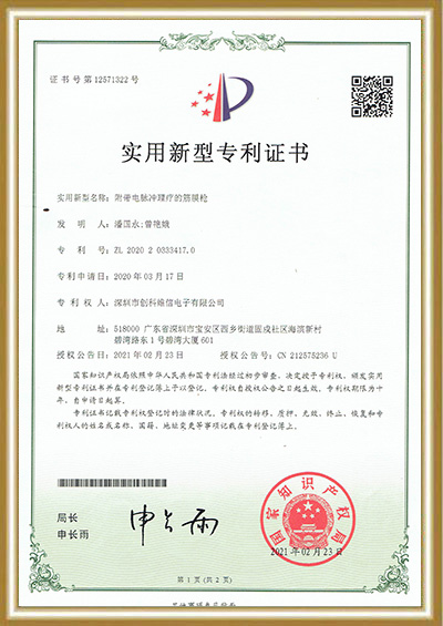 附带电脉冲理疗的筋膜枪